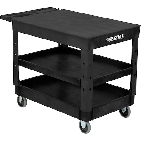 Global Industrial General Purpose Cart, Plastic, 44 in L, 25-1/2 in W, 32-1/2 in H 800349